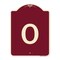 Signmission Designer Series Sign W/ Letter O, Burgundy Heavy-Gauge Aluminum Sign, 24" x 18", BU-1824-22936 A-DES-BU-1824-22936 - alternate 1